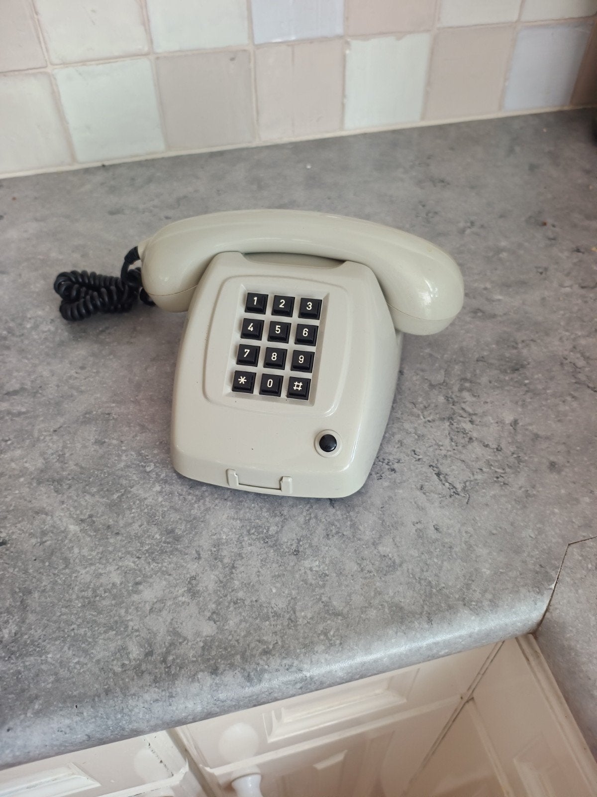 Vintage PTT T65-TDK druktoetstelefoon, Ophalen of Verzenden, Gebruikt