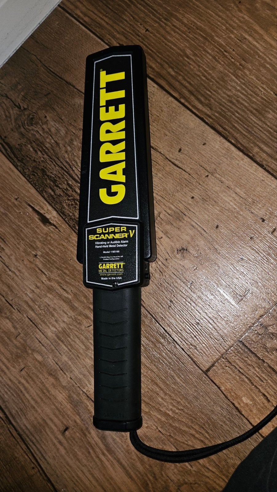 Garrett Super Scanner V Handmetaaldetector, Hobby en Vrije tijd, Metaaldetectors, Ophalen of Verzenden, Zo goed als nieuw, Garrett