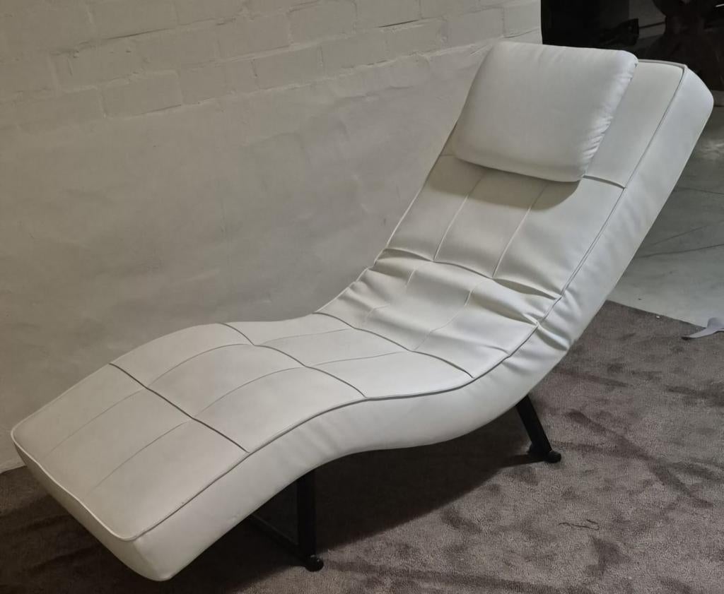 Zeer mooie lounge stoel, Ophalen, Zo goed als nieuw, Leer, Eén