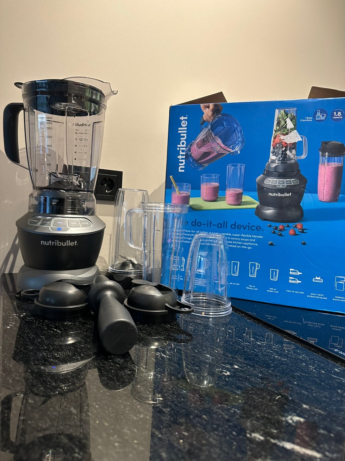 NEW: Nutribullet blender combo set 1200 watt!, Ophalen of Verzenden, Nieuw