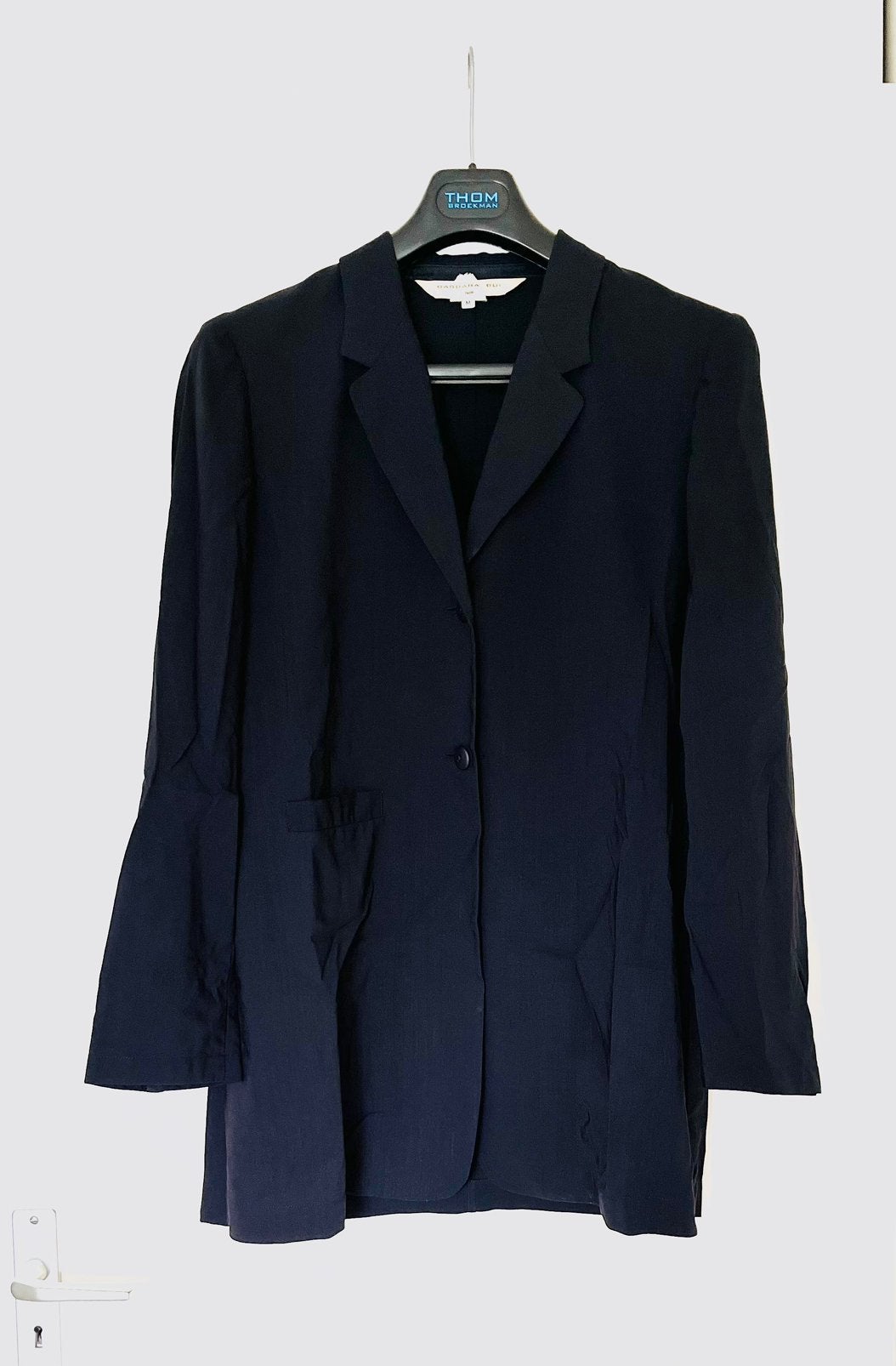 Barbara Bui Paris – Luxe 100% Wollen Blazer / Jasje, Kleding | Dames, Verzenden, Zo goed als nieuw, Maat 38/40 (M), Blauw