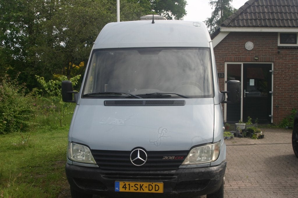 Mercedes sprinter camper met alles er op en eraan, Buscamper of Camperbus, Reservewiel, Afzuigkap, Mercedes-Benz