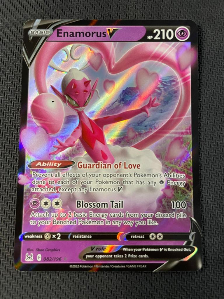 Enamorus V 082/196 Ultra Rare Lost Origin Packfresh, Ophalen of Verzenden, Zo goed als nieuw