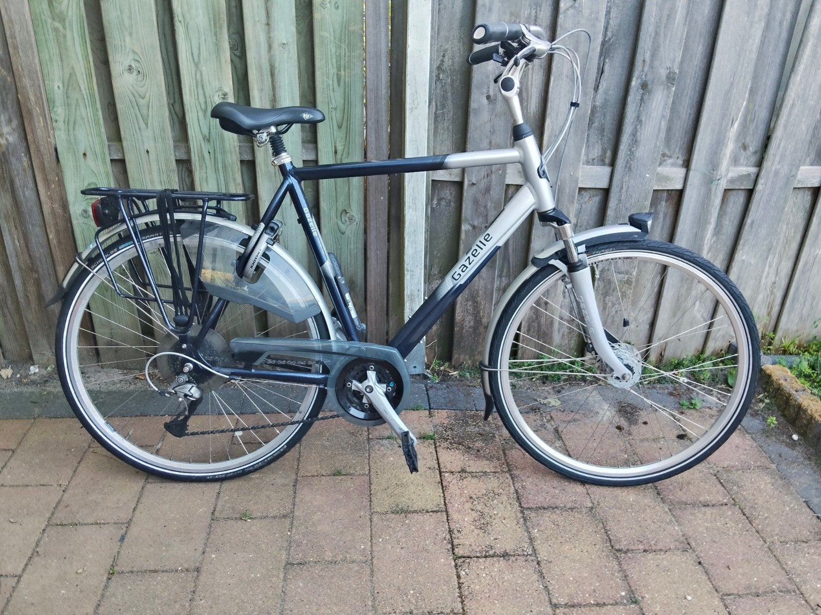 Gazelle herenfiets, Fietsen en Brommers, Fietsen | Heren | Sportfietsen en Toerfietsen, Ophalen, Gebruikt, Vering, 57 tot 61 cm