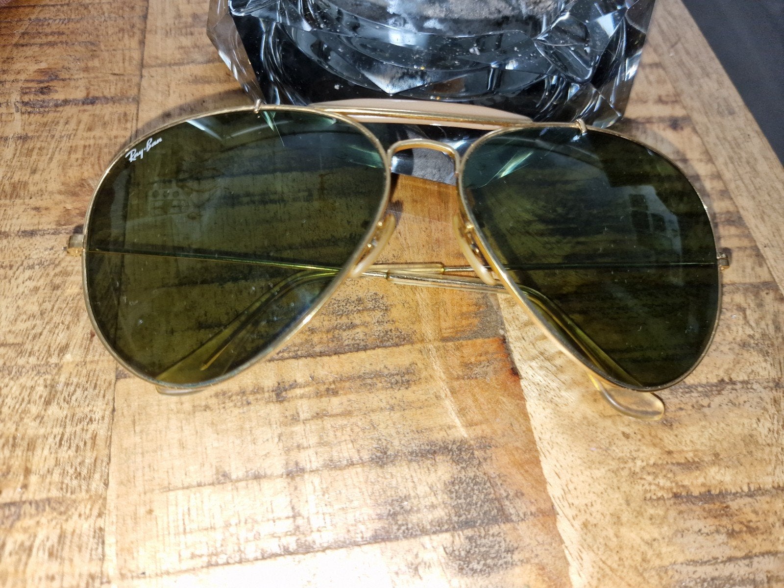 Ray ban Aviator maat 62-14 met BL glazen vintage jaren '80, Ophalen of Verzenden, Ray-Ban