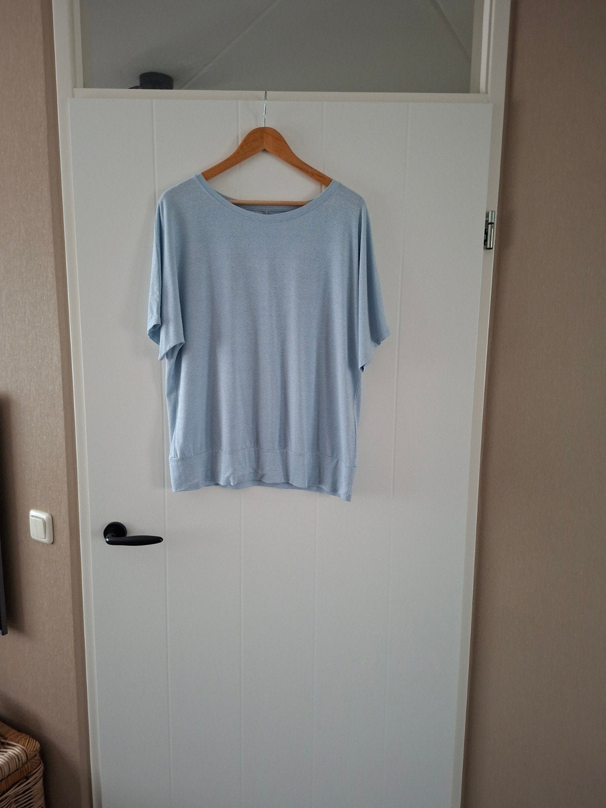 Nomandlands glitter licht blauw shirt mt xl, Blauw, Maat 46/48 (XL) of groter, Ophalen of Verzenden, Zo goed als nieuw