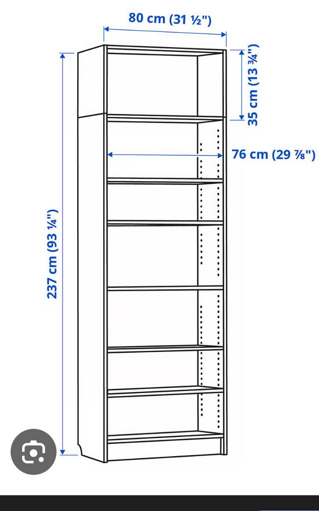 Billy Boekenkast hout met extra top plank, Ophalen, Met plank(en), Gebruikt, 200 cm of meer