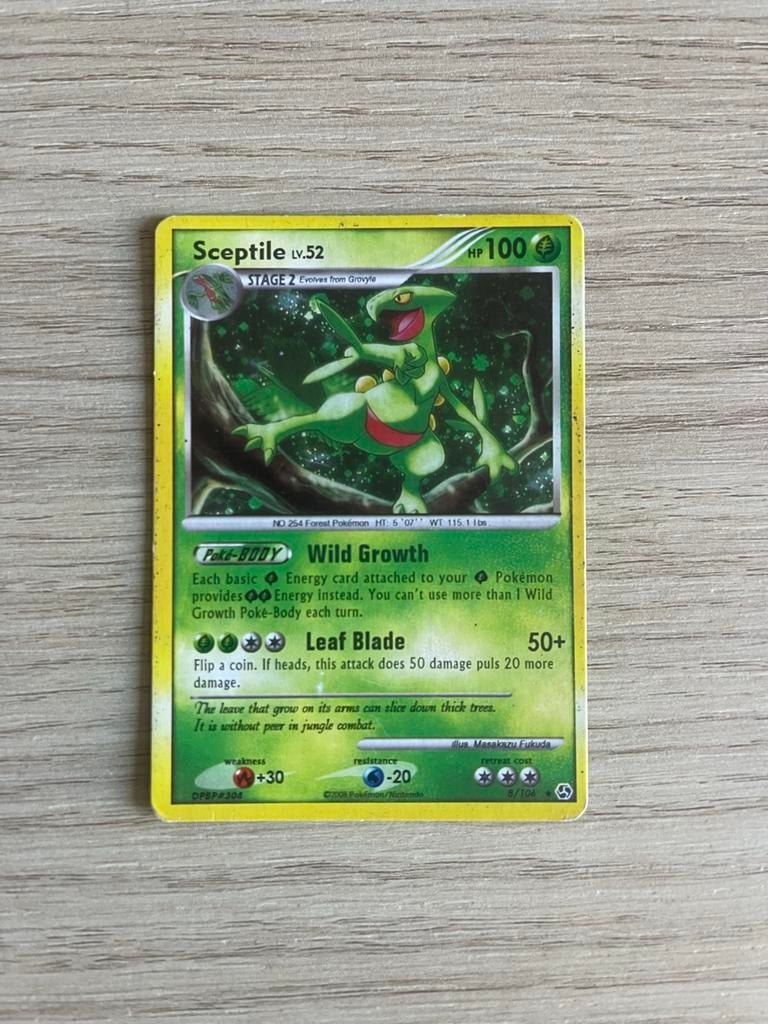 Sceptile 8/106 Pokémon Kaart, Ophalen of Verzenden, Gebruikt, Losse kaart