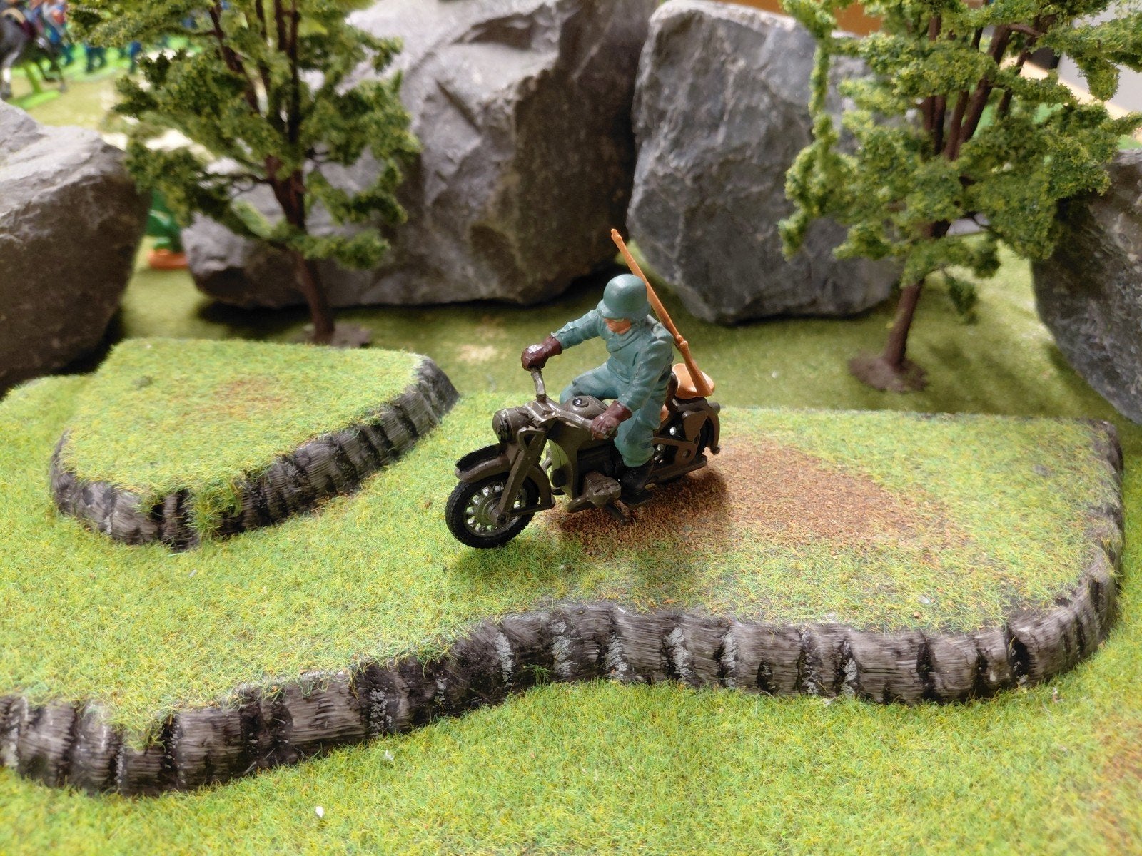 Britains Deetail Duitse estafette moto rijder, Ophalen of Verzenden, 1:50 of kleiner