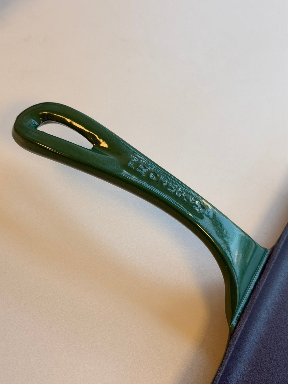 Nieuw! Le Creuset Square Griddle pan 28cm Gietijzer Groen, P, Gietijzer, P, P