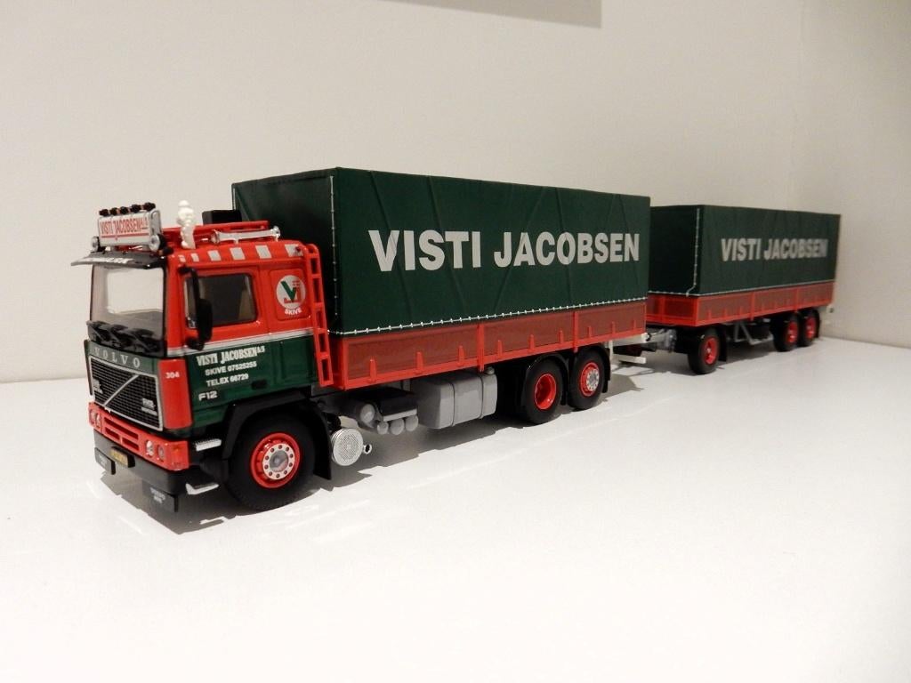 Tekno Volvo F12 combi Visti Jacobsen nieuw in doos 1/50, Hobby en Vrije tijd, Modelauto's | 1:50, Ophalen of Verzenden, Nieuw