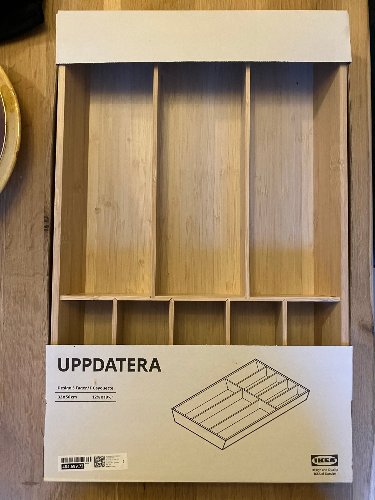 IKEA UPPDATERA Bestekbak Bamboe 32x50 cm, Ophalen, Overige typen, Hout, IKEA