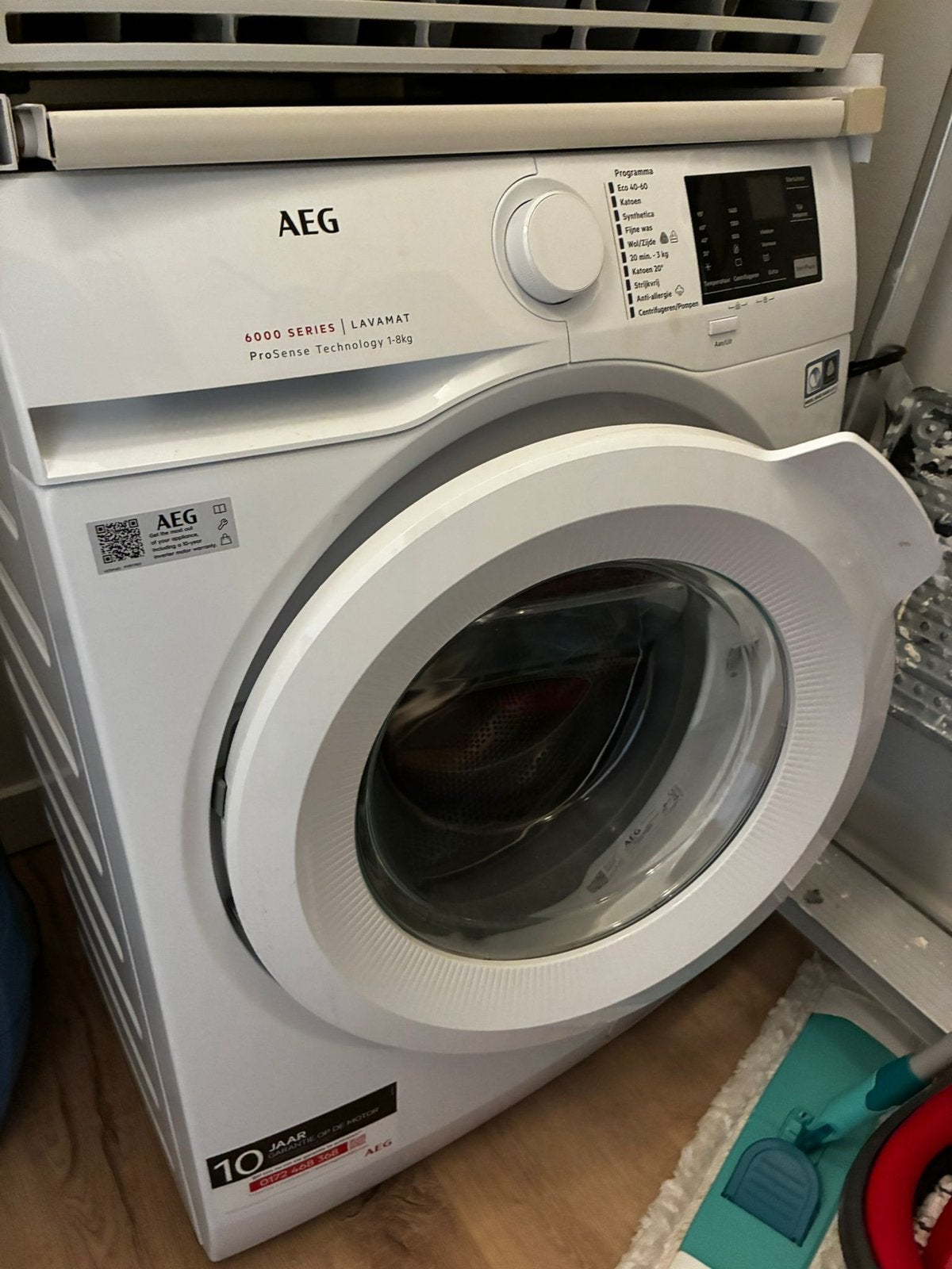Wasmachine en droger AEG lavamat, Gebruikt, 8 tot 10 kg, Ophalen of Verzenden, 1600 toeren of meer