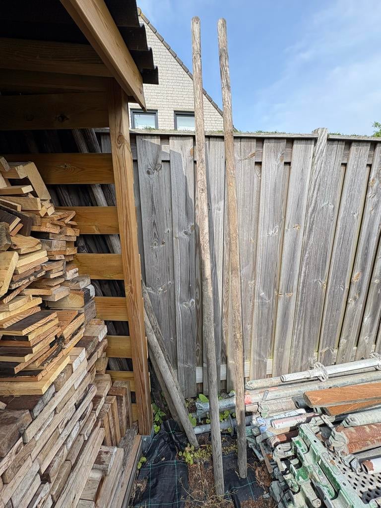 Geïmpregneerde Boompalen - Per 2 of 15 stuks, Gebruikt, Overige typen, Overige houtsoorten, Ophalen