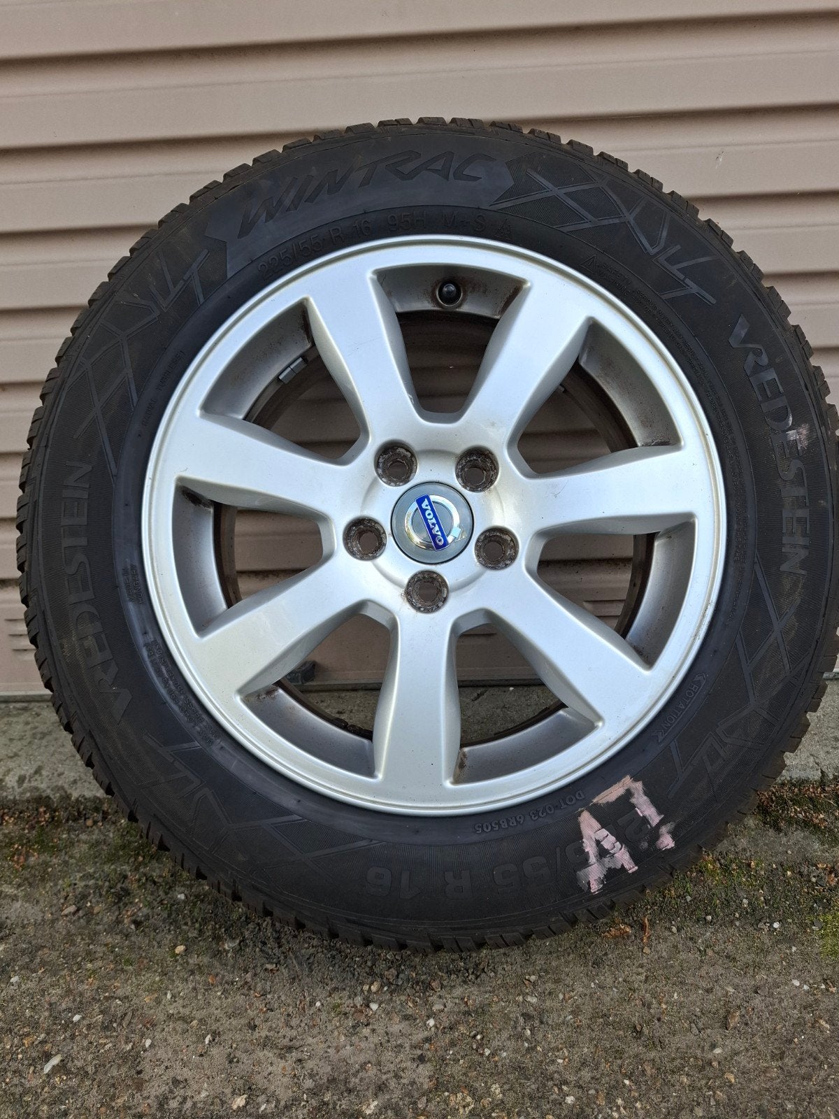 Vredestein Wintrac Winterbanden met Velgen - 205/55 R16, Ophalen, Gebruikt, 16 inch, Banden en Velgen