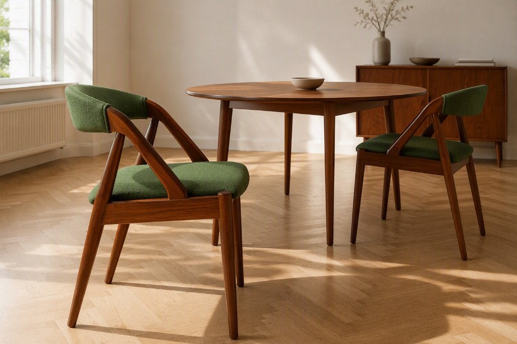 Vier vintage stoelen - Kai Kristiansen, model 31 - teakhout, Verzenden