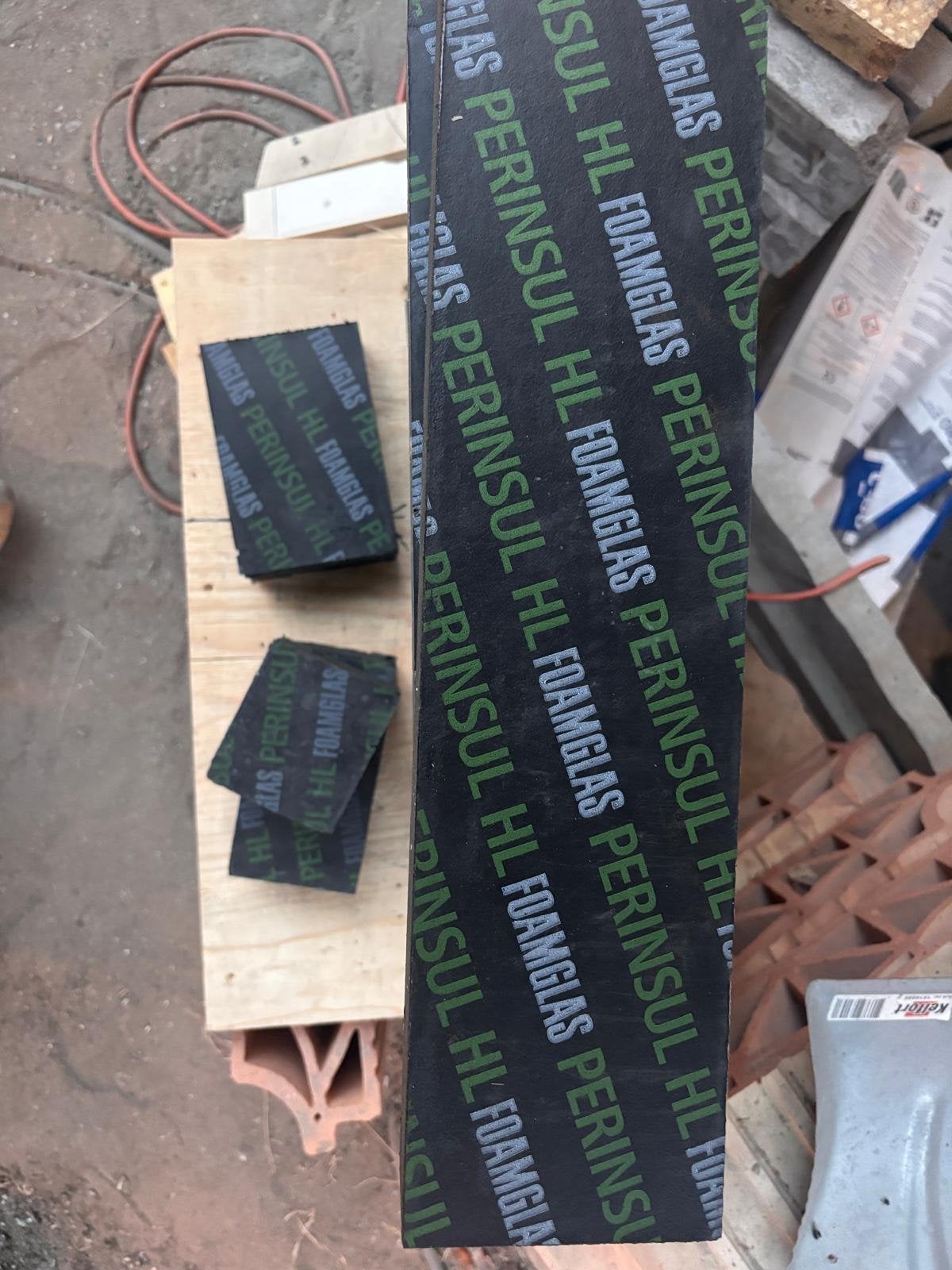 9 nieuwe Foamglas Pernisul HL isolatieblokken 11x5x450, Overige materialen, Nieuw, Ophalen of Verzenden, Minder dan 5 m²