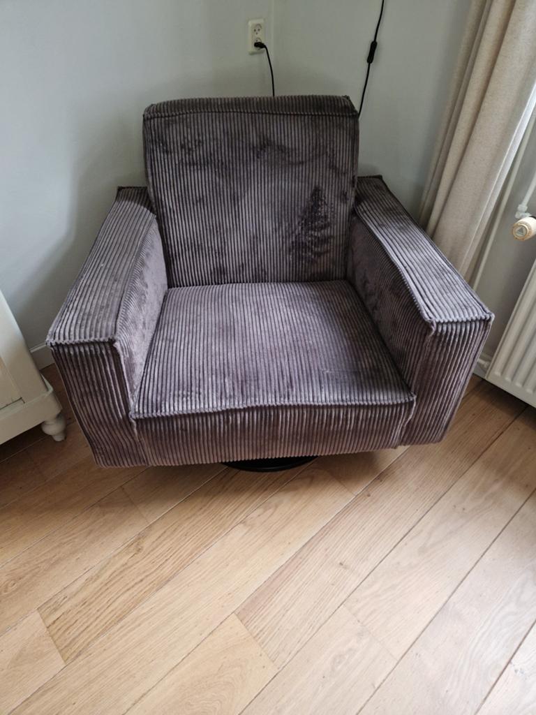 Draaifaauteul, Huis en Inrichting, Fauteuils, Ophalen, Gebruikt, 75 tot 100 cm