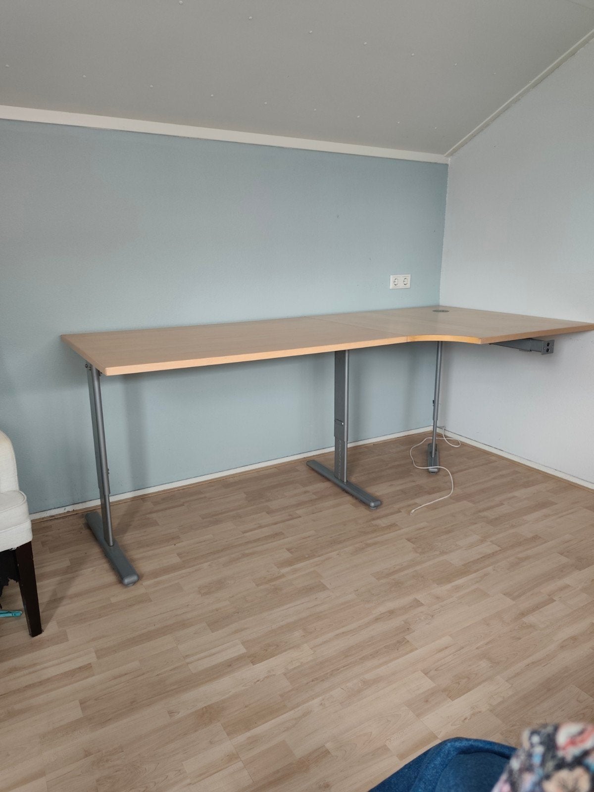Bureau met hoekdeel, Huis en Inrichting, Ophalen, In hoogte verstelbaar, Zo goed als nieuw