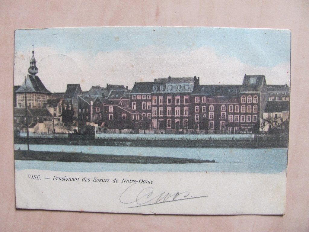 Visé 1904 Pensionat des Soeurs de Notre Dame, Ophalen of Verzenden, Voor 1920, Gelopen, Frankrijk