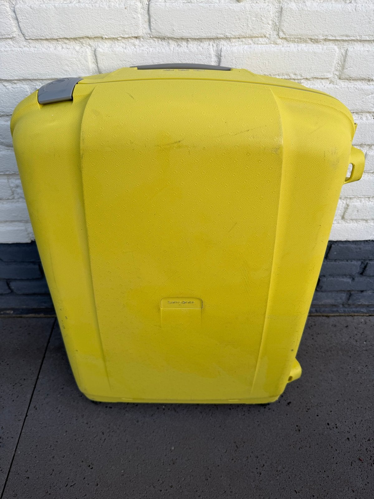 Samsonite koffer geel - Handbagage met wieltjes en slot, Wieltjes, Gebruikt, Hard kunststof, 45 tot 55 cm