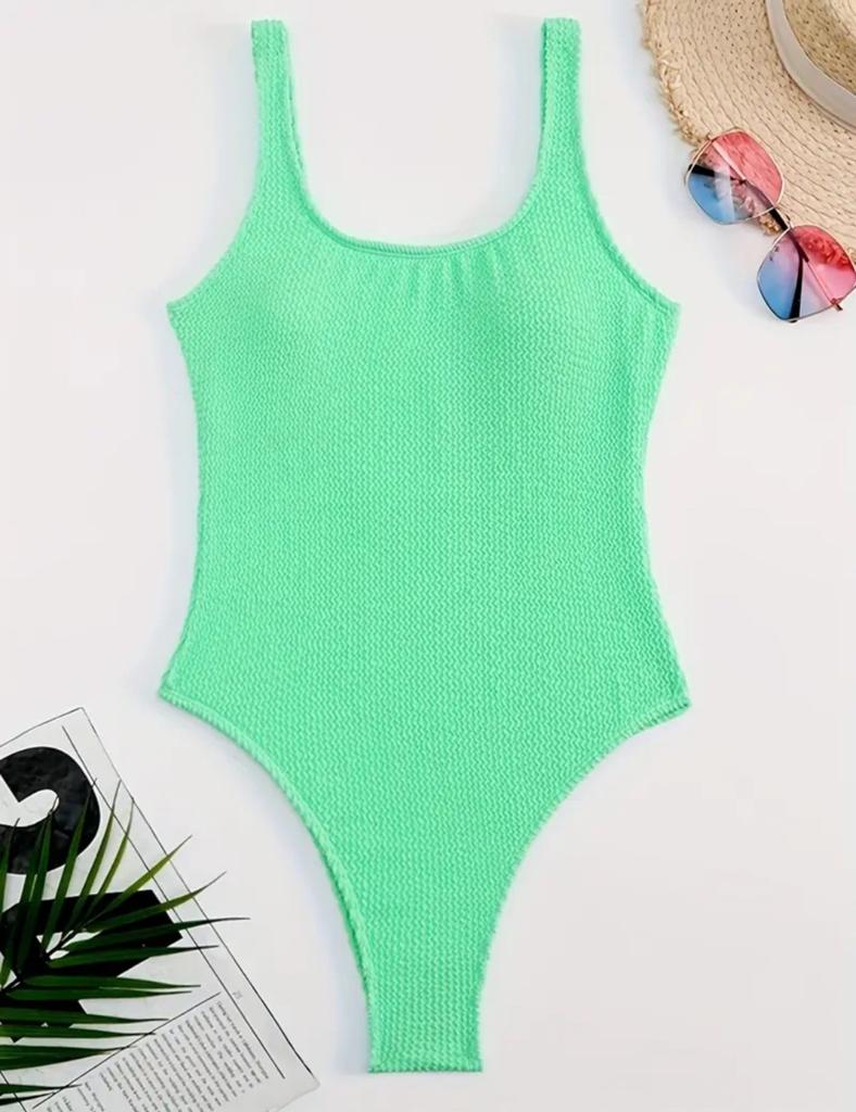 MINT GROEN BADPAK MAAT L  42/44 NIEUW., Ophalen of Verzenden, Nieuw, Groen, Badpak