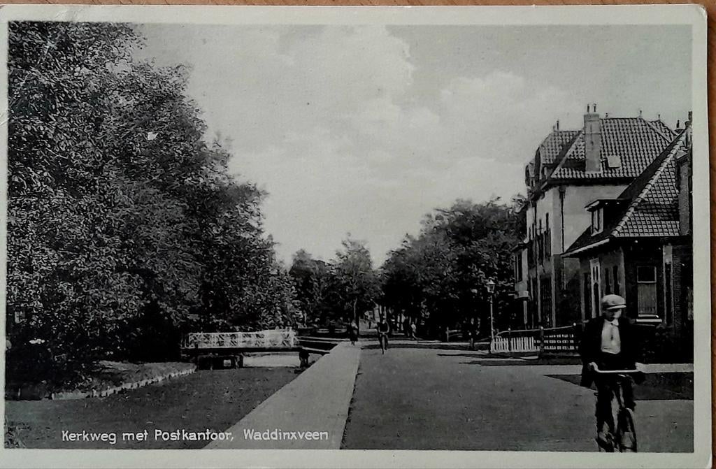 Waddinxveen, Ophalen of Verzenden, 1920 tot 1940, Gelopen, Zuid-Holland