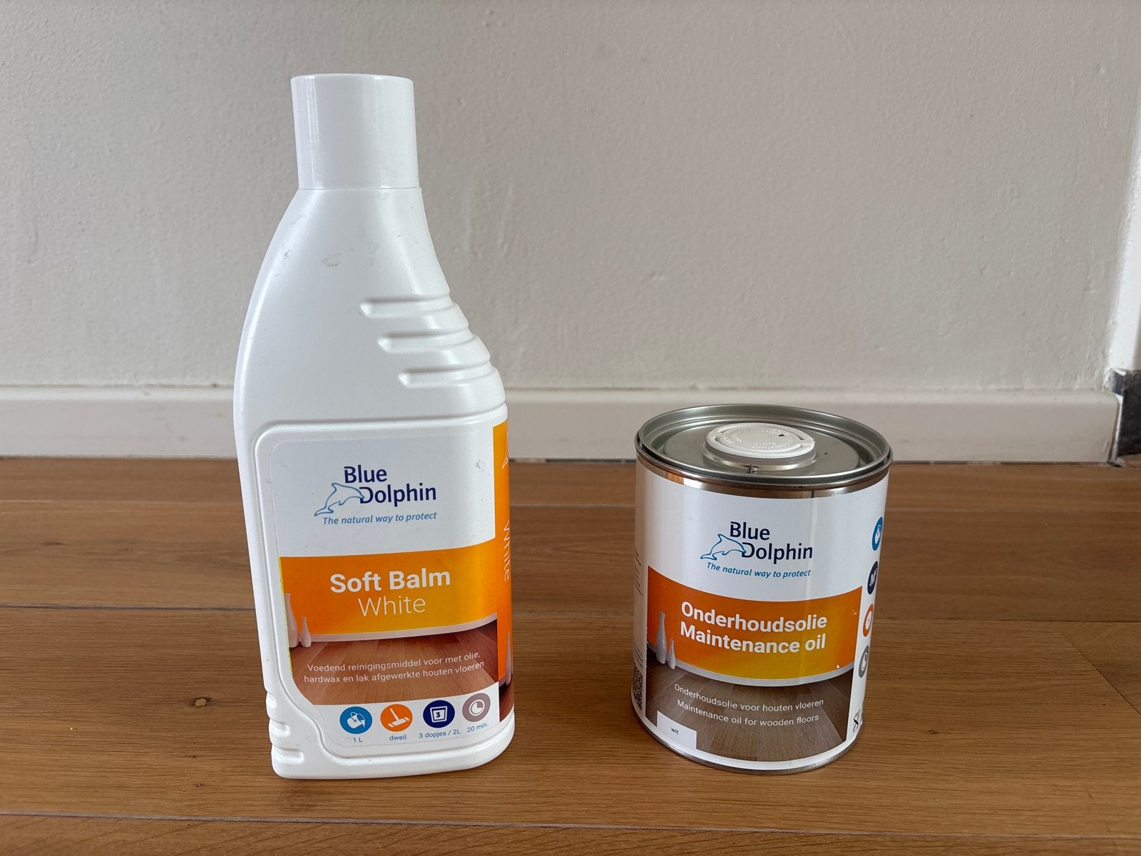 Blue Dolphin Onderhoudsolie en Soft Balm White, Doe-het-zelf en Verbouw, Minder dan 5 liter, Ophalen of Verzenden, Nieuw, Wit