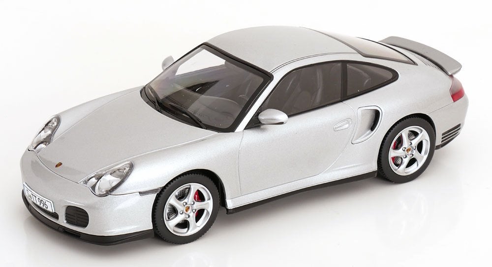 1:18 Porsche 911 (996) Turbo - 2000 - Zilver NIEUW!, Overige merken, Auto, ., Nieuw