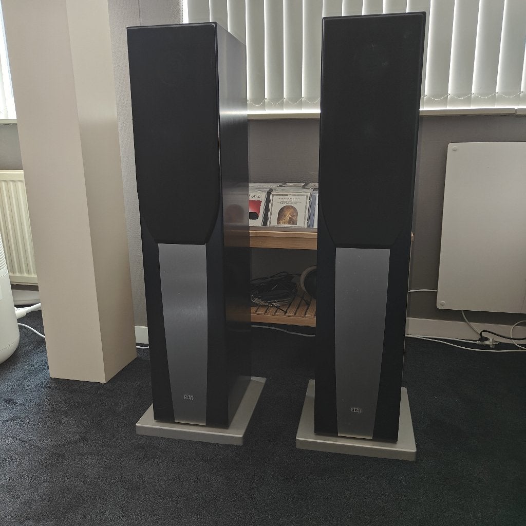 ELAC 512 high-end luidsprekers, Audio, Tv en Foto, Luidsprekers, Gebruikt, Vloerstaande luidspreker, 120 tot 150 watt, Overige merken