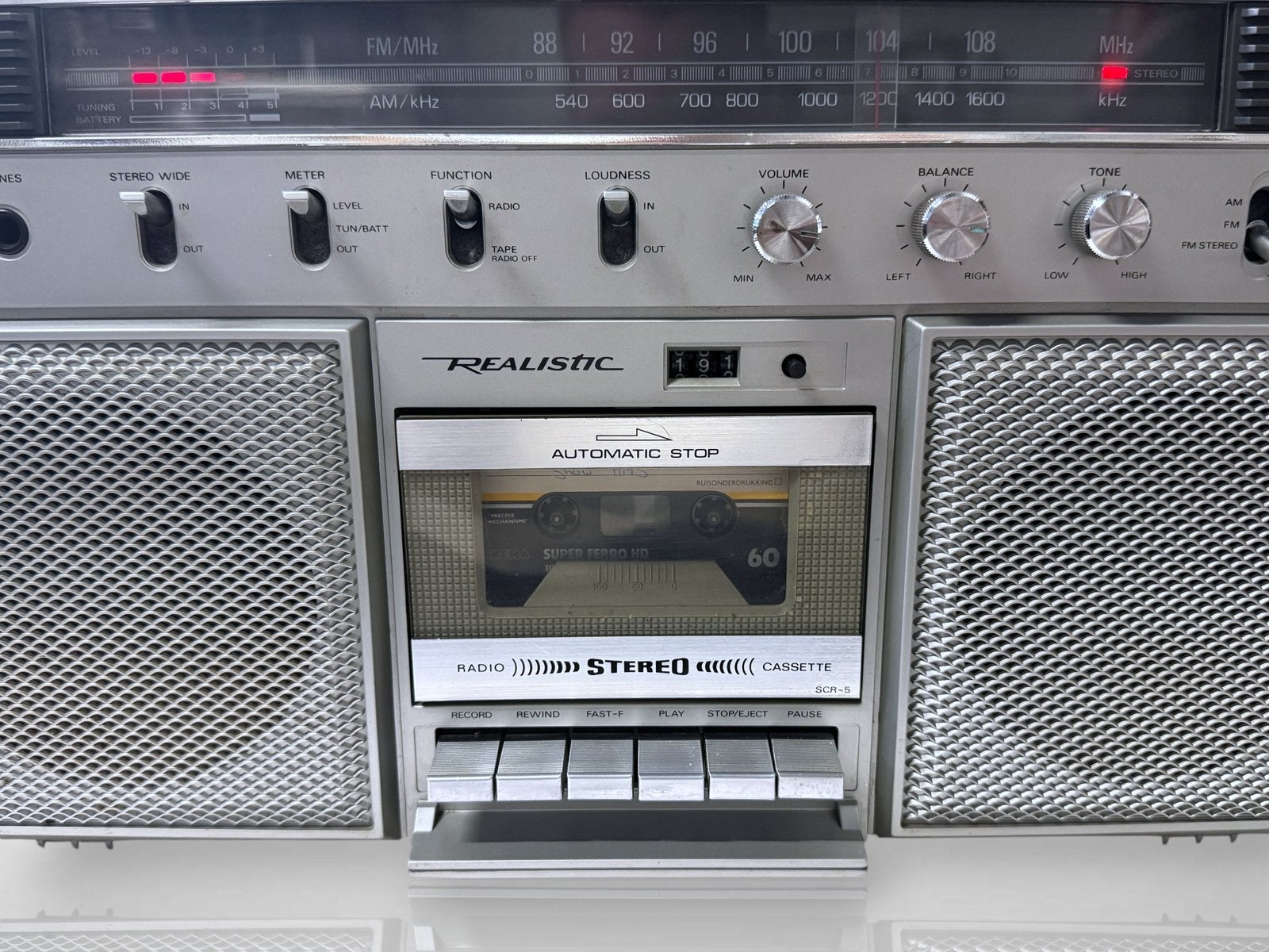 Realistic boombox, Gebruikt, Realistic, Ophalen of Verzenden, Realistic