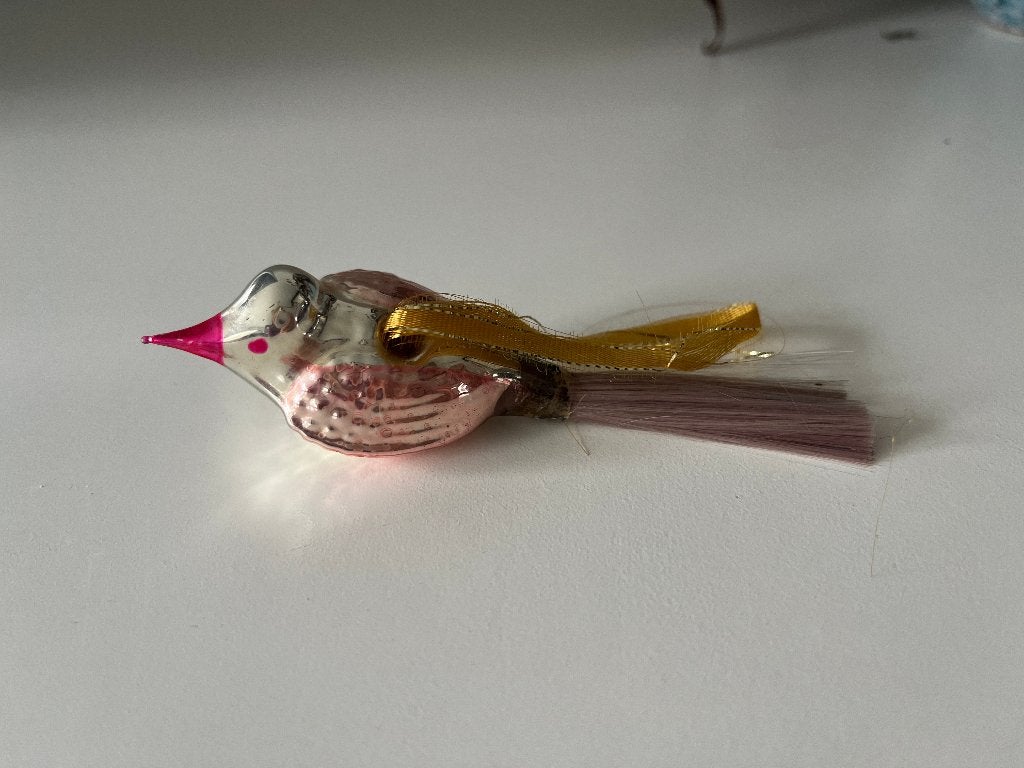 antiek kerstvogeltje, Ophalen of Verzenden, Gebruikt