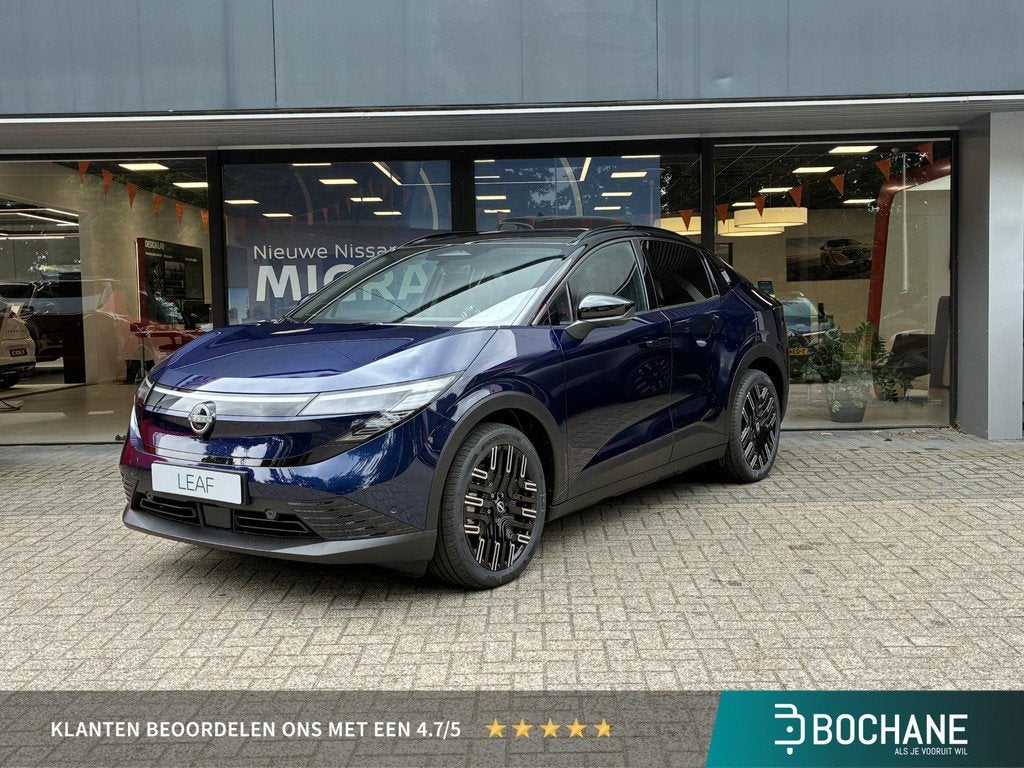 Nissan LEAF Evolve 75 kWh NIEUW UIT VOORRAAD LEVERBAAR | Ver, Auto's, Nissan, Huisgarantie, Met garantie (alle), Blauw, 218 pk