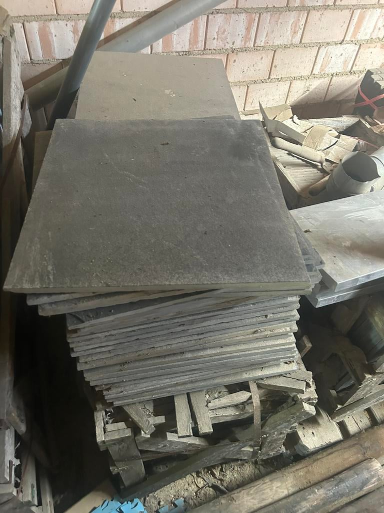 leisteen tegels 50 x 50, Doe-het-zelf en Verbouw, Tegels, Ophalen of Verzenden
