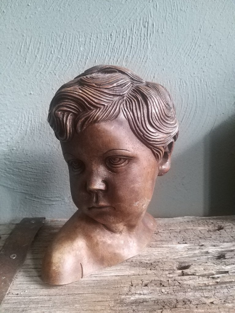 kinder borstbeeld genummerd, Antiek en Kunst, Ophalen of Verzenden