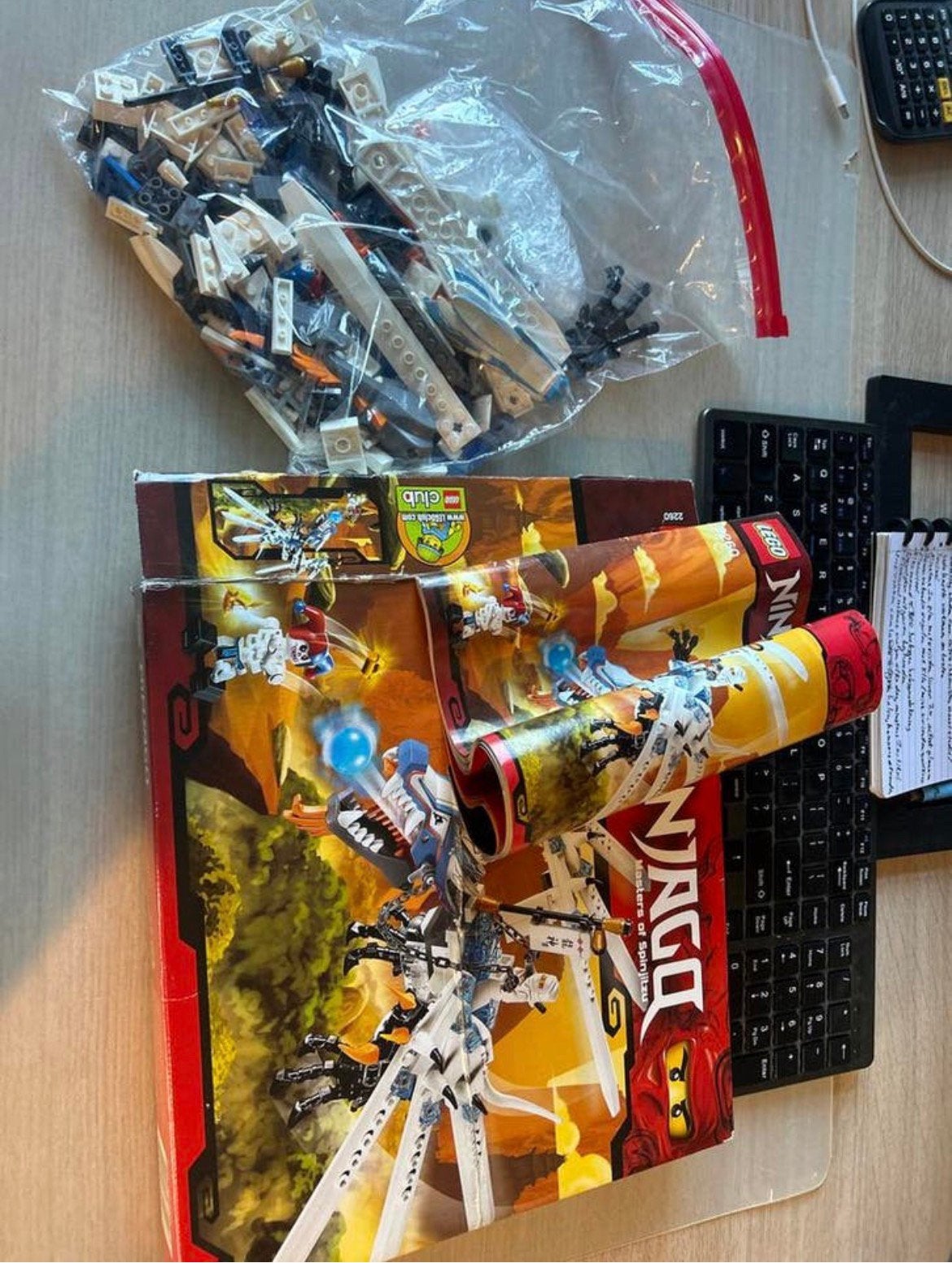 LEGO ninjago - ice dragon set 2260 compleet, Ophalen of Verzenden, Zo goed als nieuw