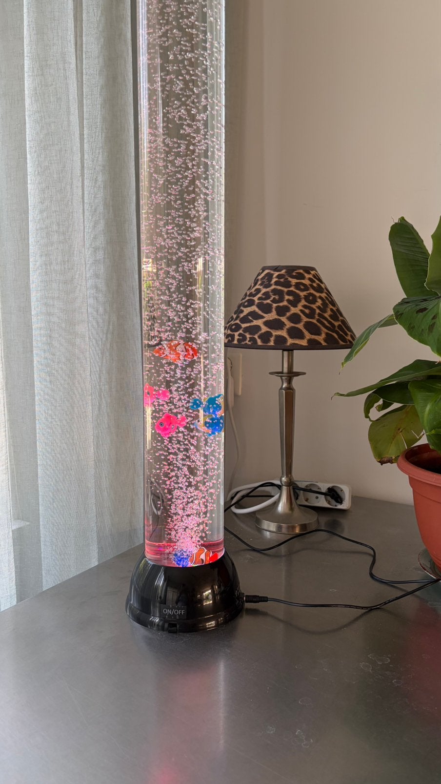 * Originele decoratieve viszuil/vislamp 90cm – nieuw in doos, Ophalen of Verzenden, Nieuw, Kunststof, Minder dan 100 cm