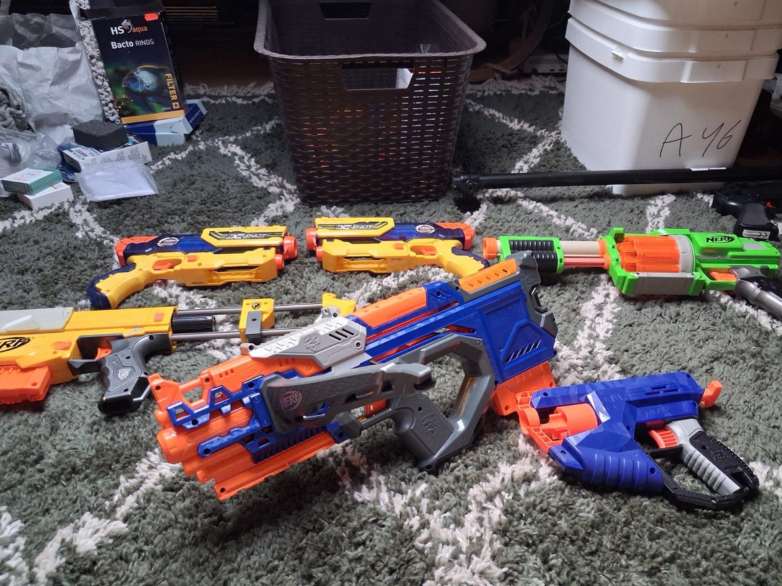 Grote Nerf & X-Shot Blaster Bundel, Ophalen, Zo goed als nieuw