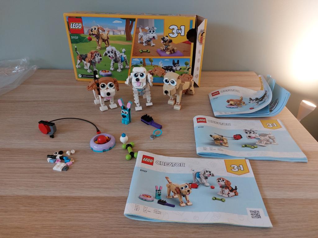 LEGO Creator 31137 Schattige Honden 3-in-1 Set, Compleet, Lego, Ophalen of Verzenden, Zo goed als nieuw