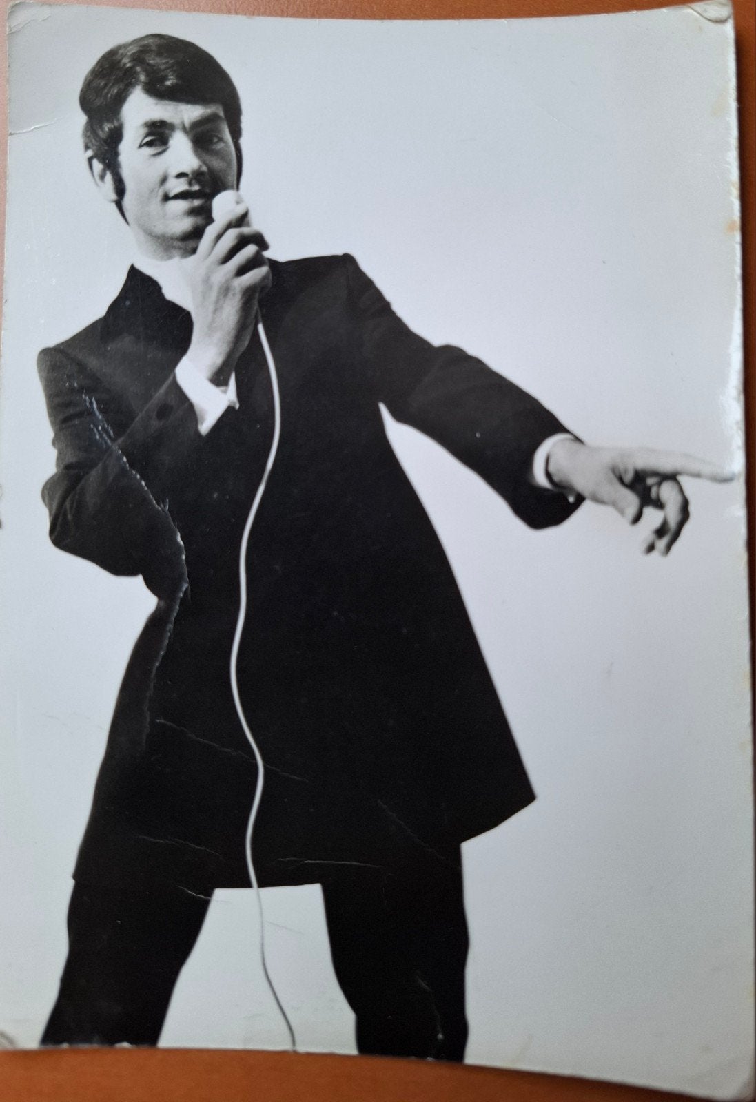 Gesigneerde foto van Frank Eros, Verzamelen, Muziek, Artiesten en Beroemdheden, Ophalen of Verzenden, Gebruikt, Foto of Kaart