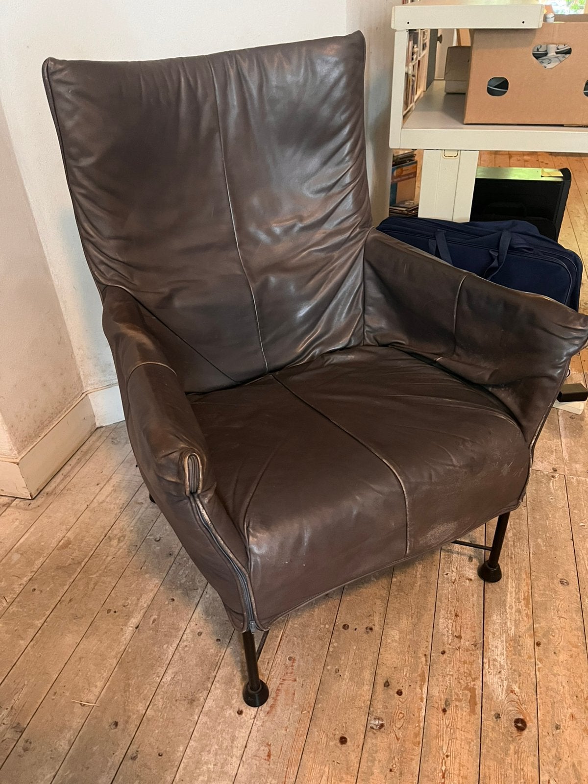 Montis Charly fauteuil, Ophalen, Gebruikt, 50 tot 75 cm, Leer