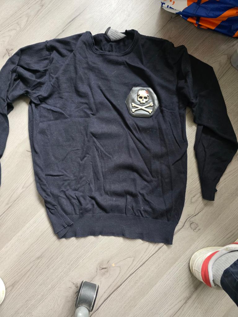 Zwarte trui phillip plein, Kleding | Heren, Truien en Vesten, Onbekend, Zwart, Maat 56/58 (XL), Ophalen of Verzenden