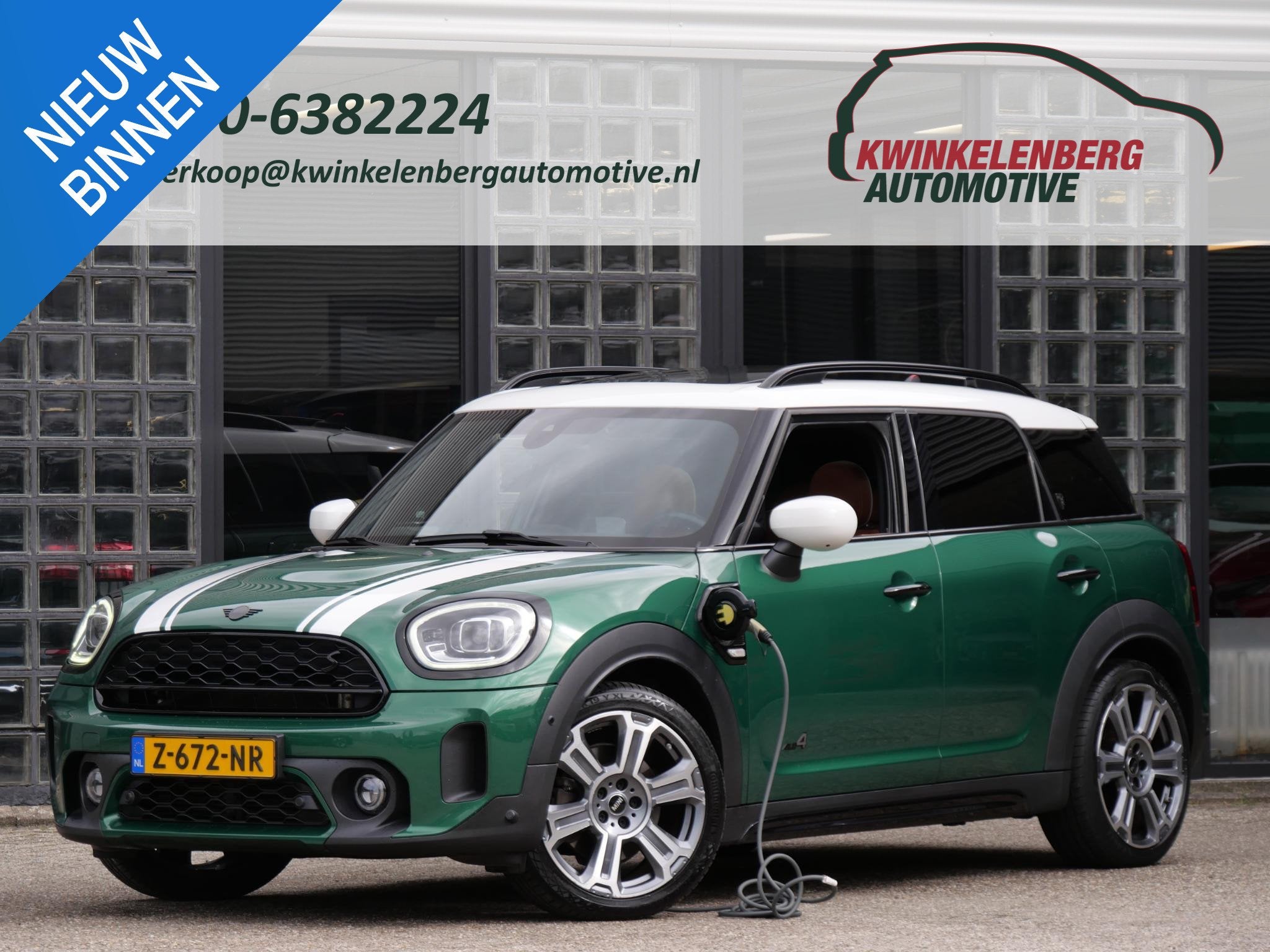 MINI Countryman COOPER S E/ PANORAMADAK/ LEER/ CAMERA/ ADAPT, Automaat, Stof, Gebruikt, Euro 6