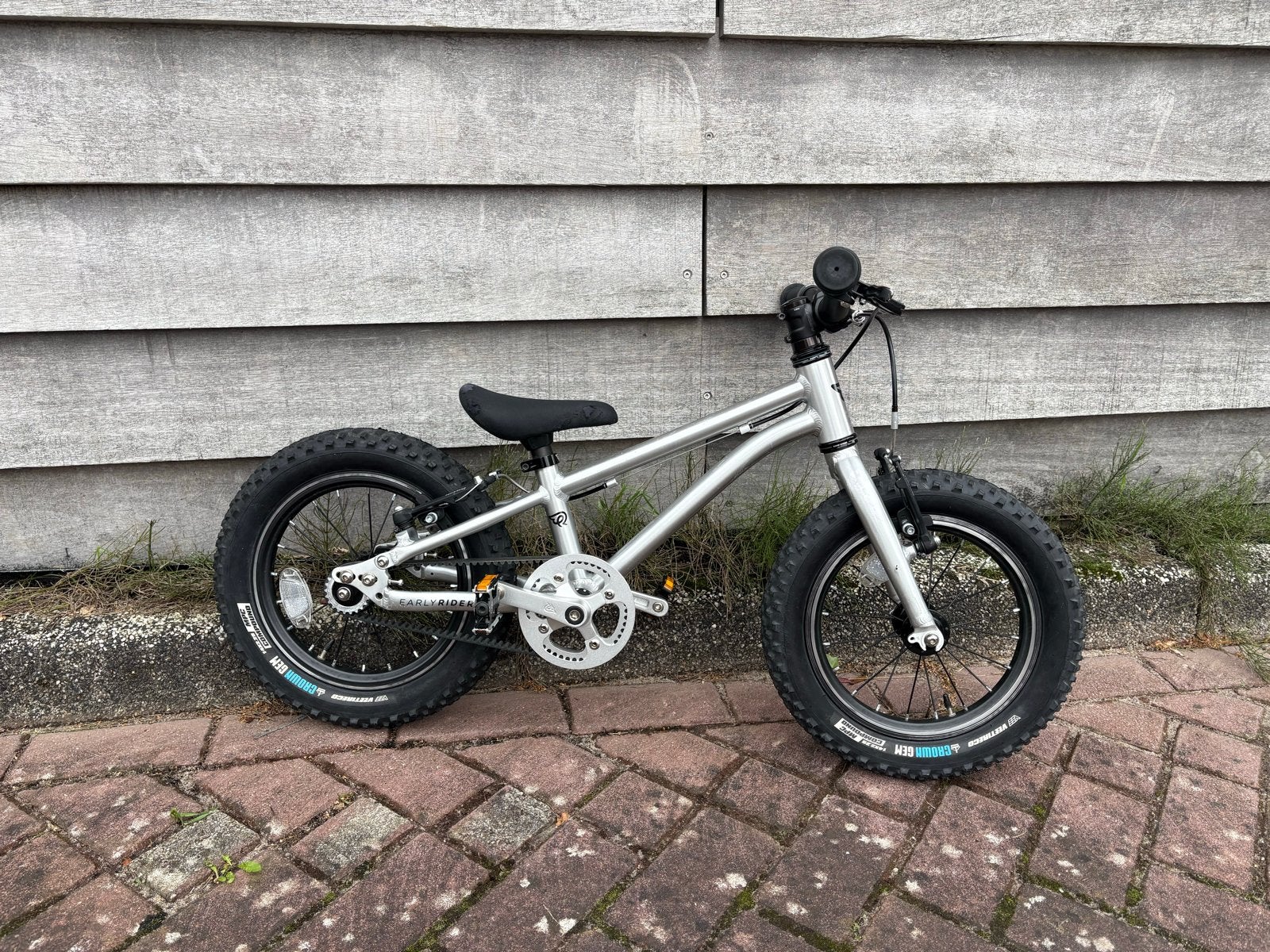 Early Rider 14 inch fiets met belt aandrijving, Fietsen en Brommers, Ophalen, Gebruikt, Velgrem, Minder dan 16 inch