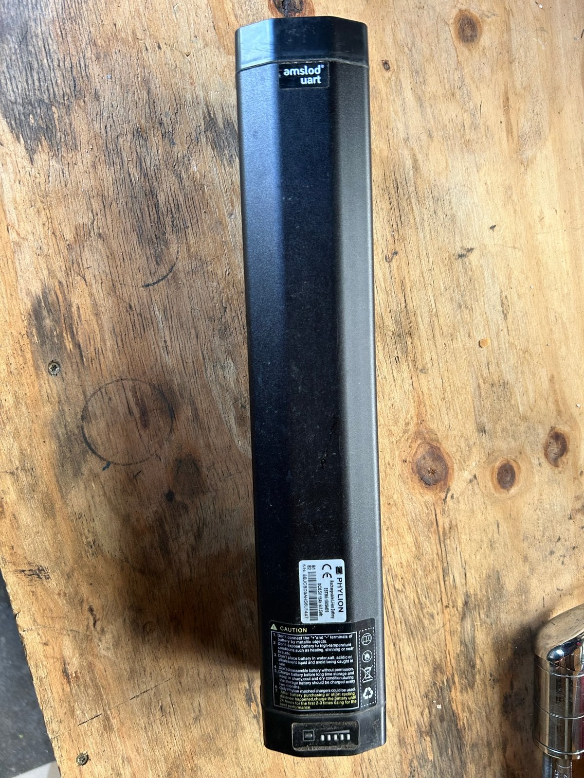Amslod Phylion E-bike Accu 36V 15Ah 540Wh, Ophalen, Gebruikt