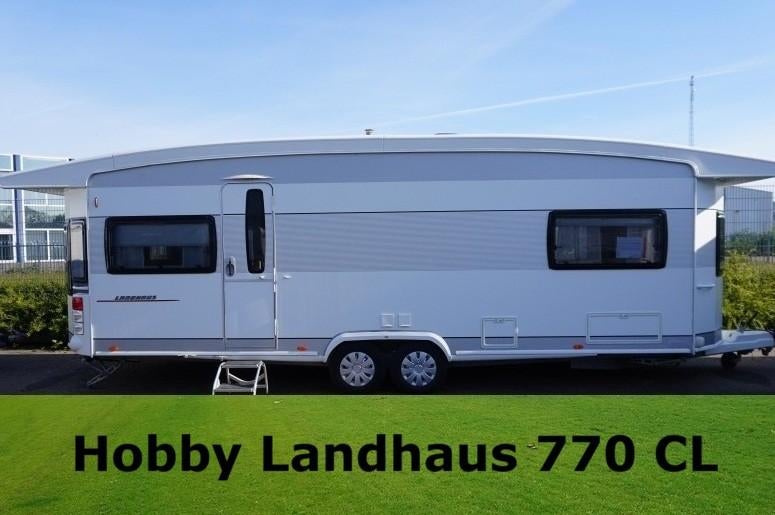 Hobby Landhaus 770 CL 2014 Enkele bedden, Schokbreker, Rondzit, Hobby, 7 tot 8 meter