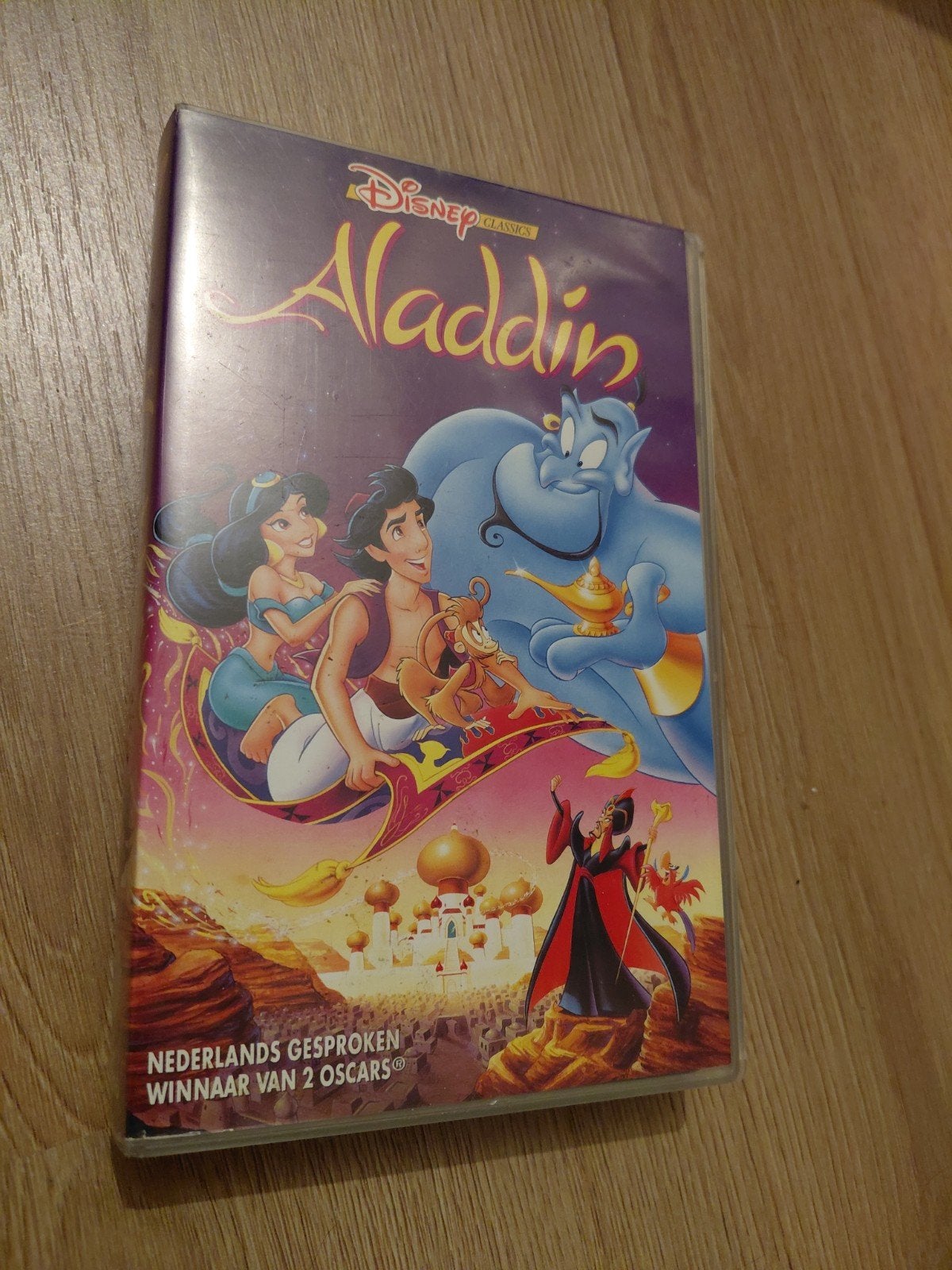 Disney Classic Aladdin videoband. Nederlands gesproken., Cd's en Dvd's, VHS | Kinderen en Jeugd, Gebruikt, Tekenfilm, Alle leeftijden