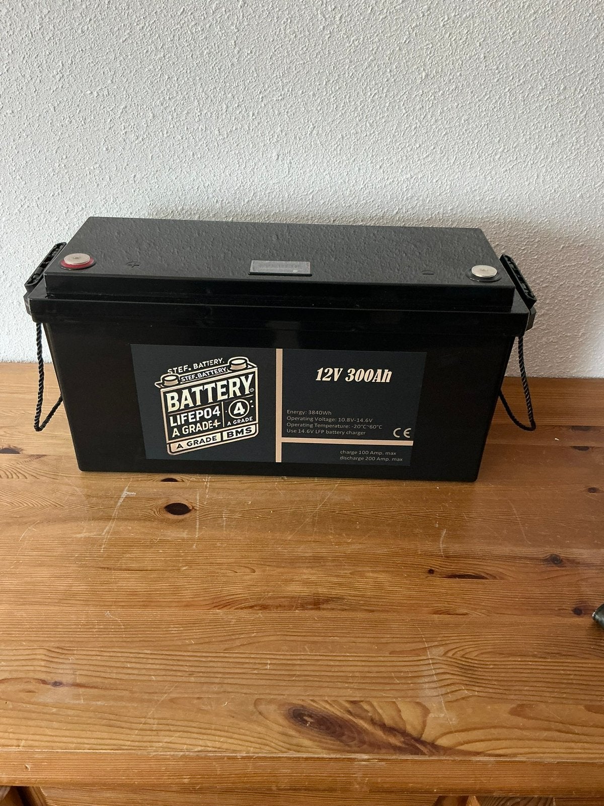 12V 300Ah LiFePO4/lithium  veilige accu met Bluetooth, Nieuw