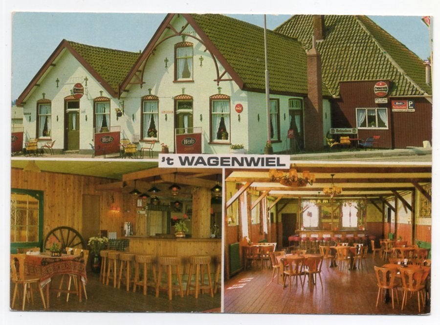 Lambertschaag Café 't Wagenwiel 1974, Ophalen of Verzenden, 1960 tot 1980, Ongelopen, Noord-Holland