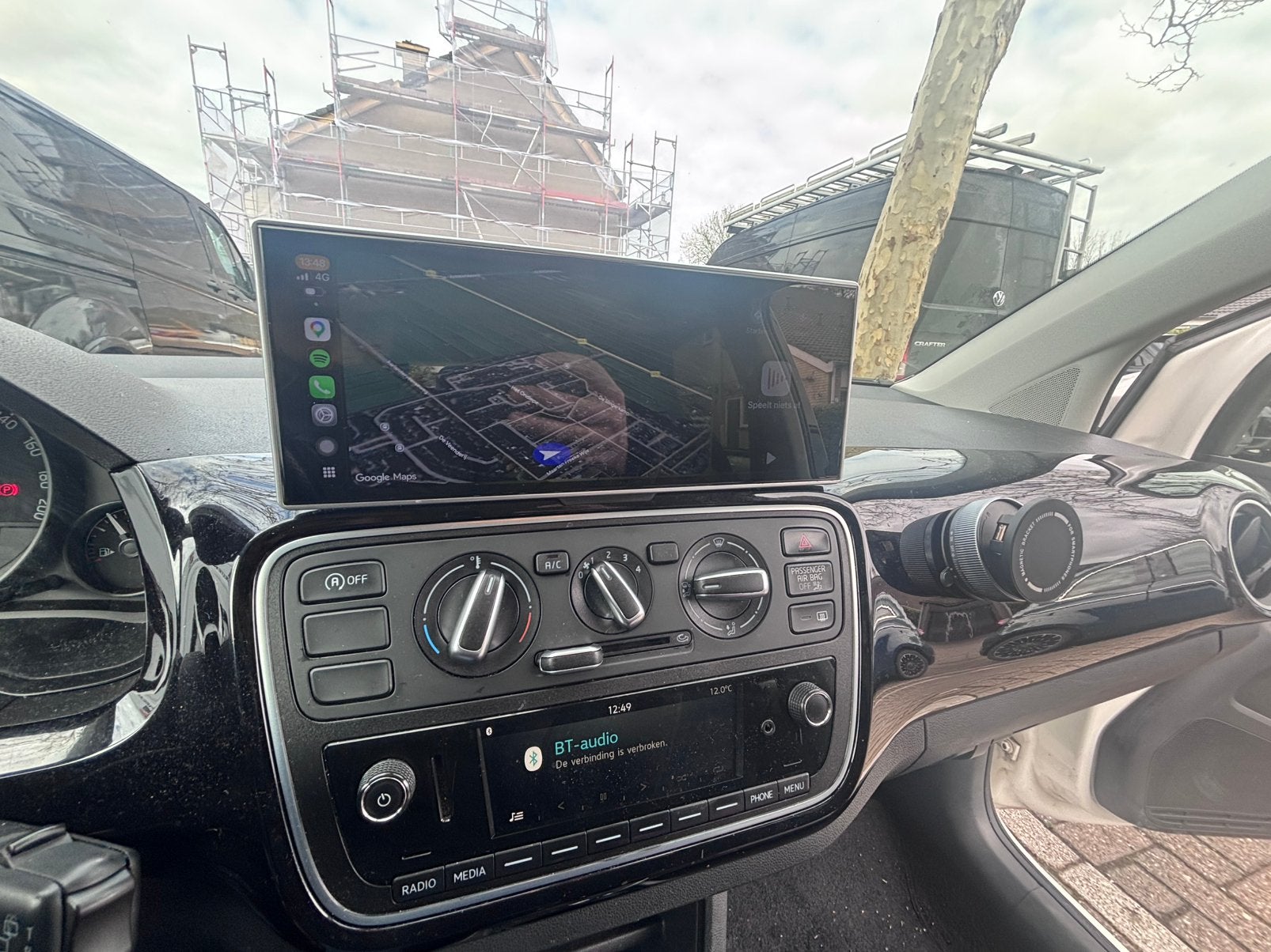 Carplay Android Auto scherm vw up! Skoda Citigo en Seat Mii, Ophalen, Zo goed als nieuw